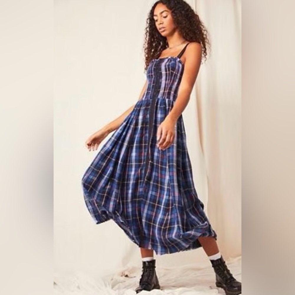 Free people-All Tucked In Midi Dress
